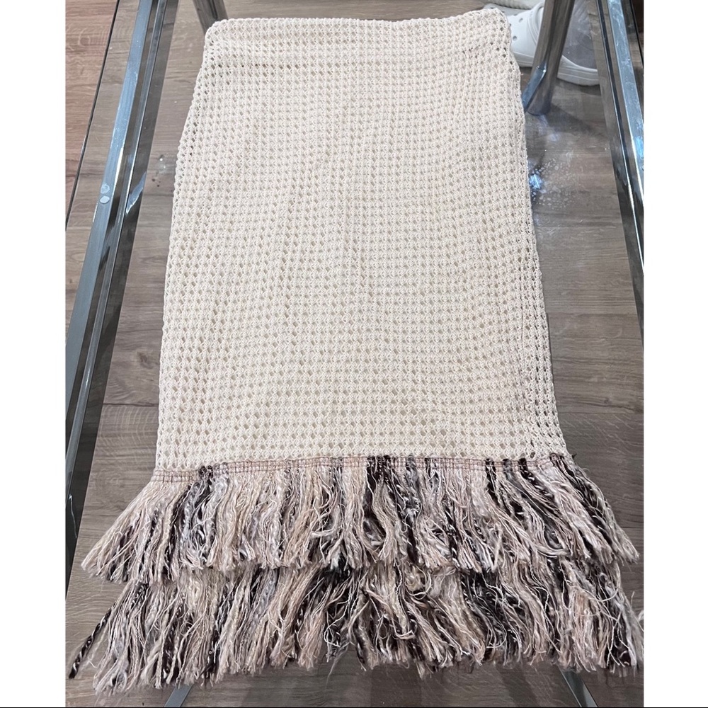 Crochet Pencil Skirt with Tassels